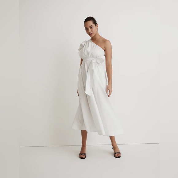 Madewell Dresses & Skirts - Madewell Ruffled One-Shoulder Midi
Dress
